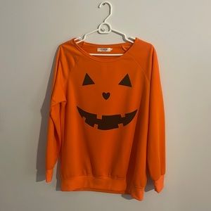 NWOT Halloween Pumpkin pull-over/long-sleeve